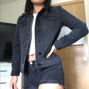 Black jean jacket